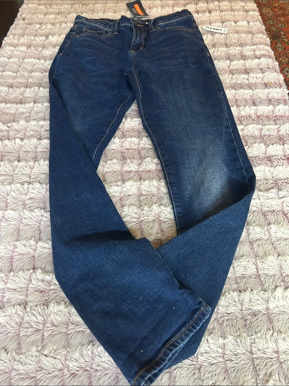 Old Navy Navy Blue Straight Jeans size 16 new